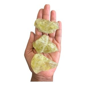 Raw Citrine Crystal Set